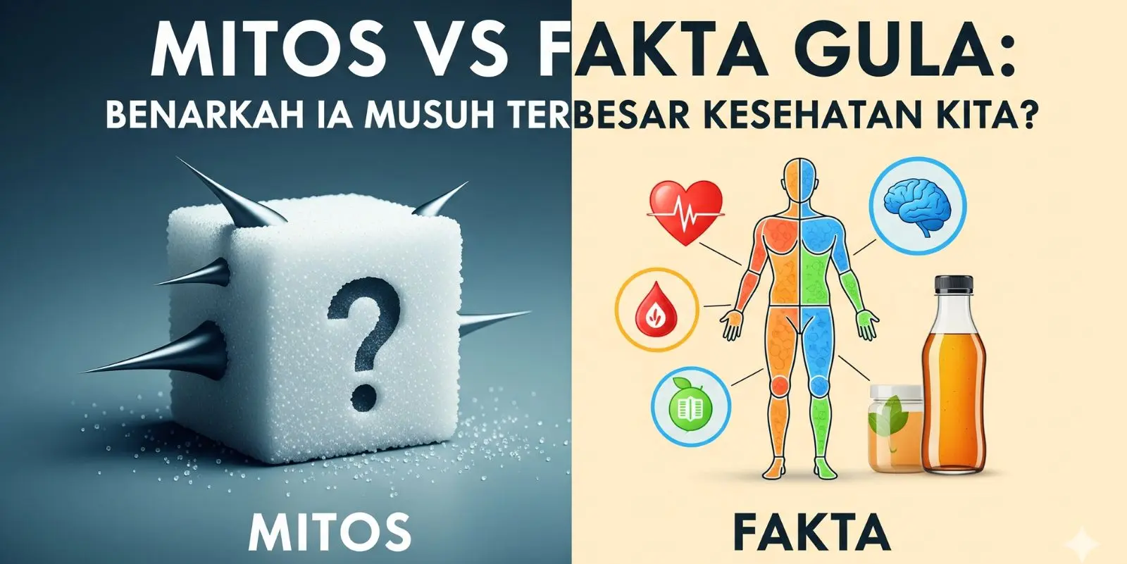 Mitos vs Fakta Gula: Benarkah Ia Musuh Terbesar Kesehatan Kita?