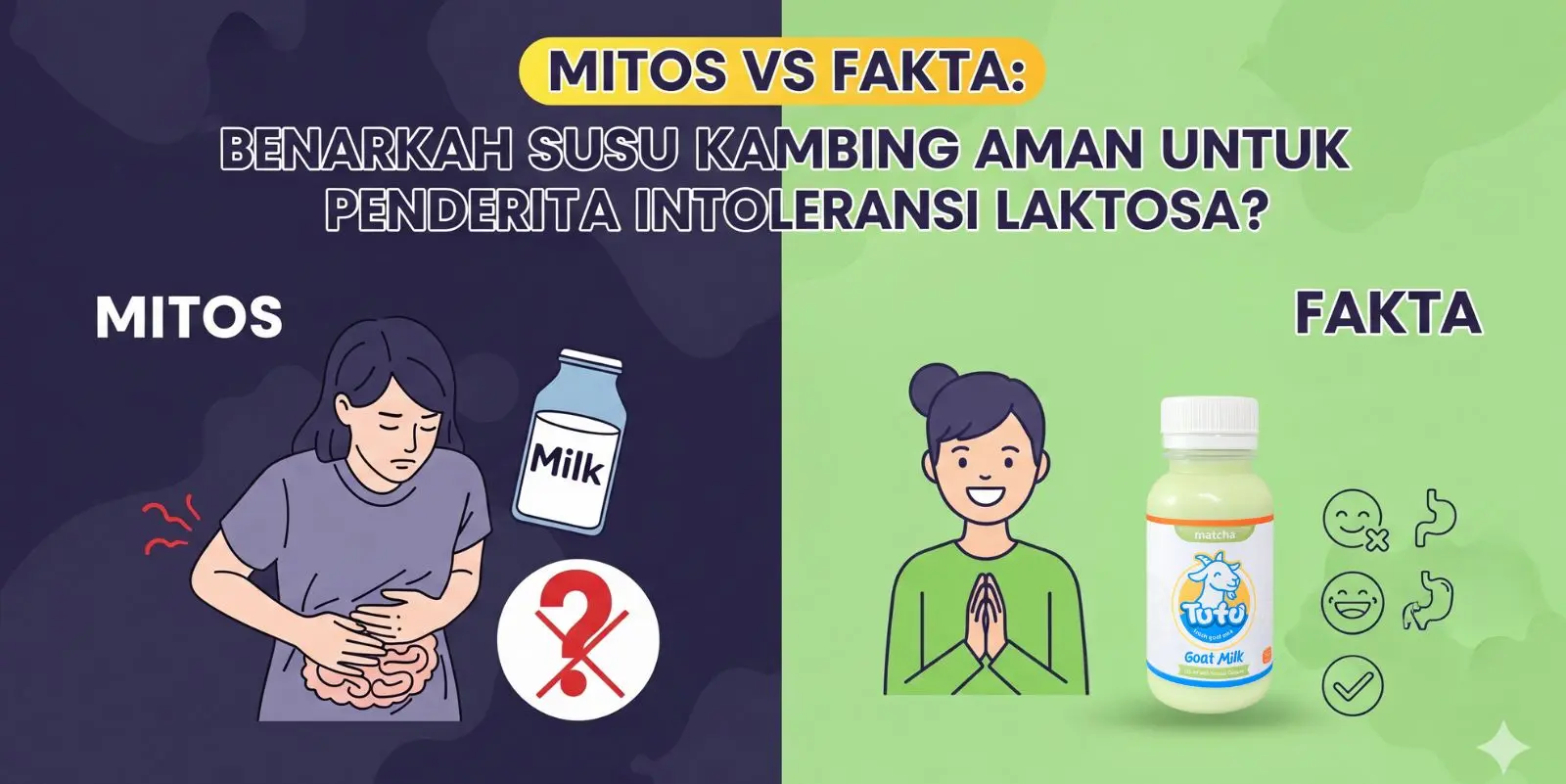 Mitos vs Fakta: Benarkah Susu Kambing Aman untuk Penderita Intoleransi Laktosa?