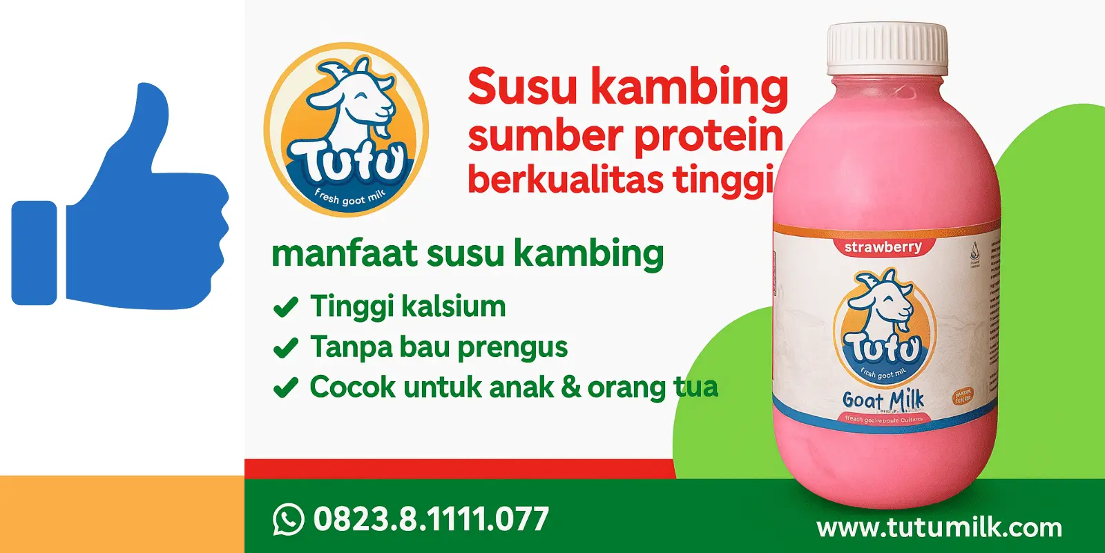 Susu kambing sumber protein berkualitas tinggi