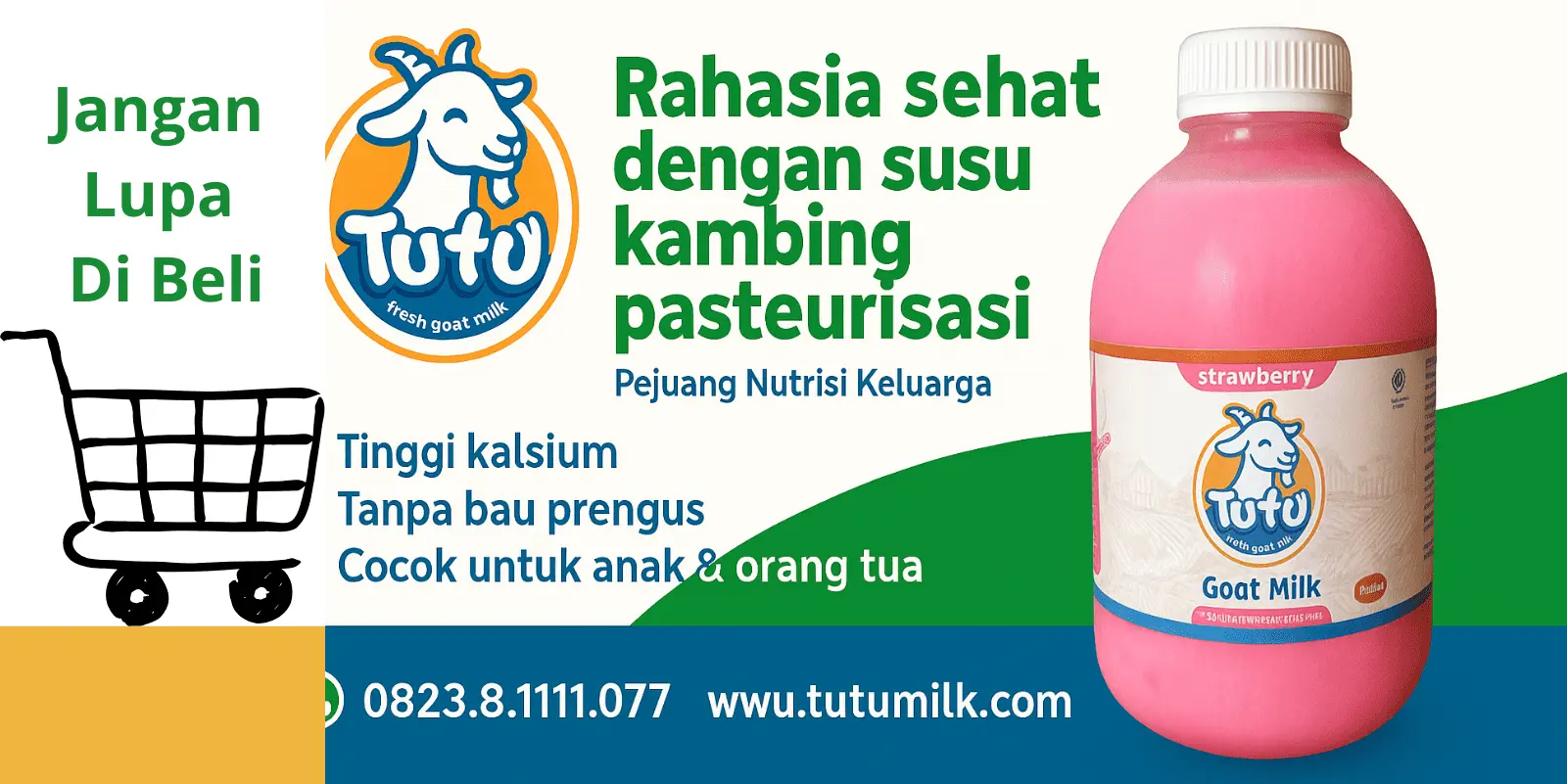 Rahasia sehat dengan susu kambing pasteurisasi