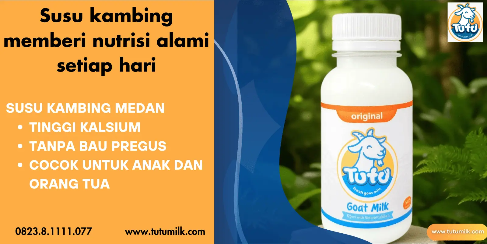 Susu kambing memberi.