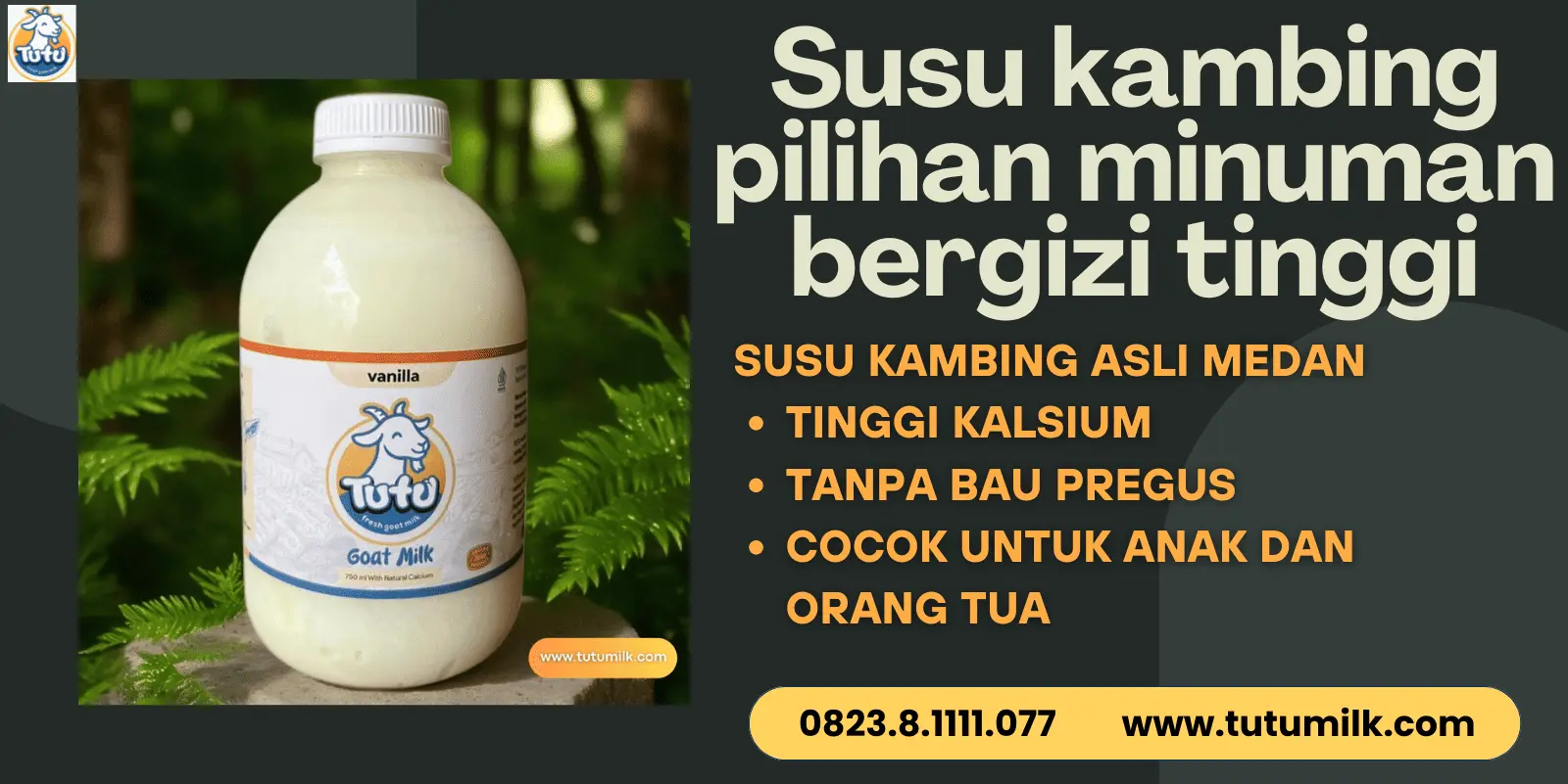 Susu kambing pilihan.