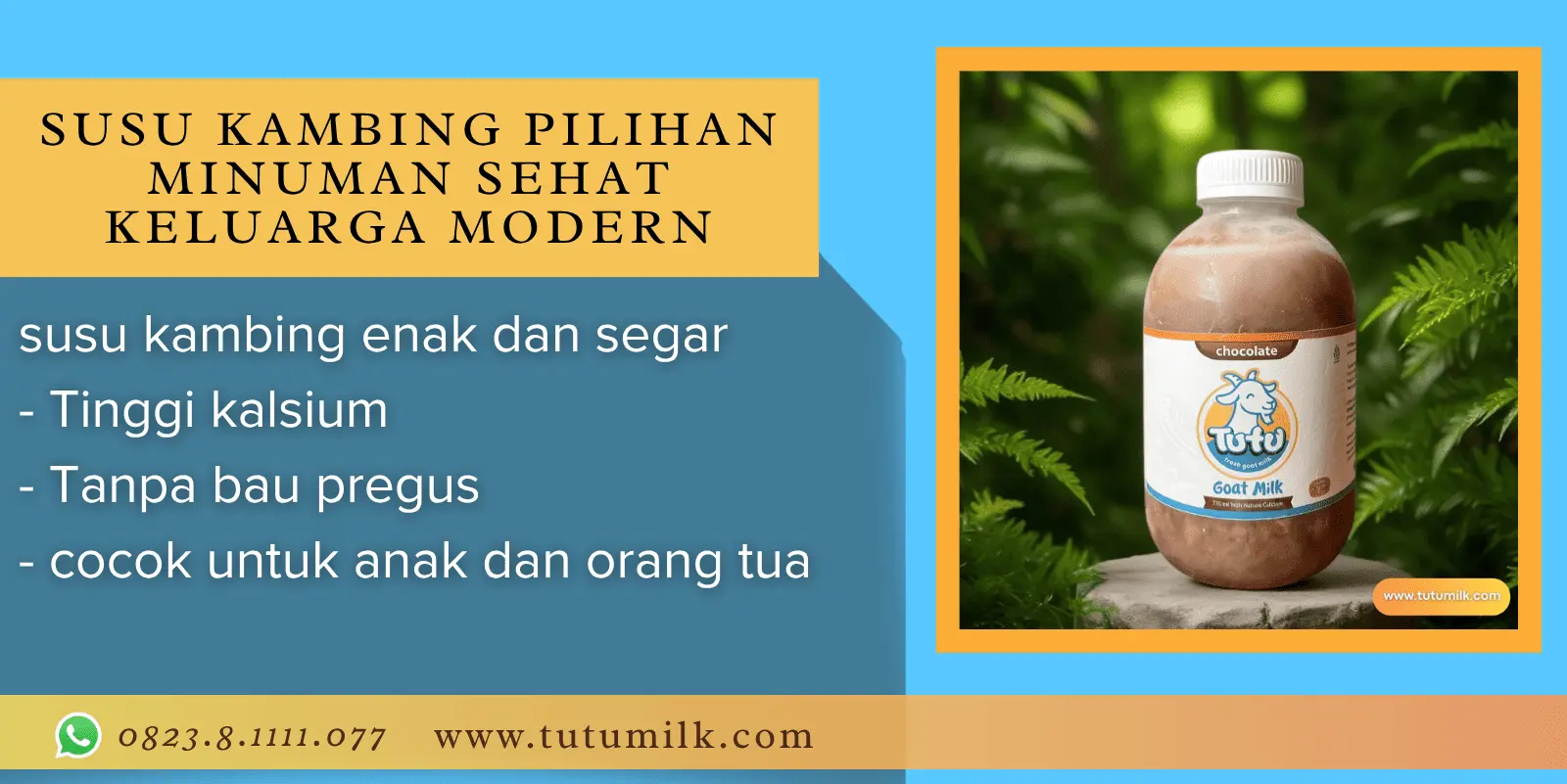 Susu kambing pilihan minuman sehat keluarga modern