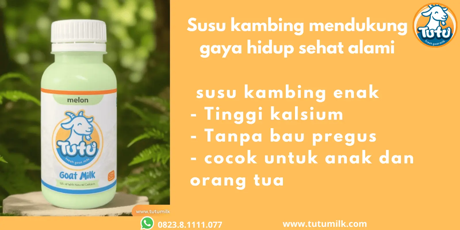 Susu kambing mendukung gaya hidup sehat alami