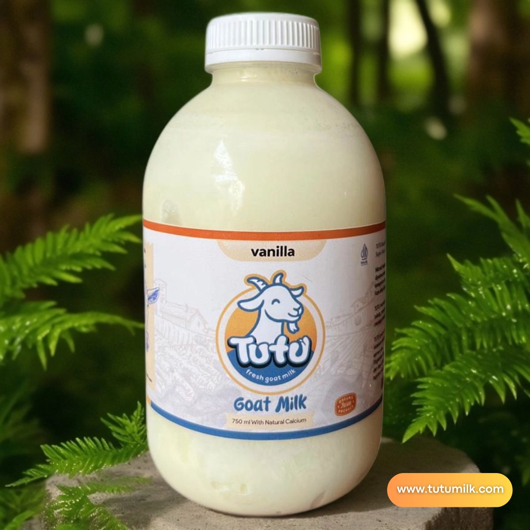 TUTU Susu Kambing Pasteurisasi Vanilla 750ml