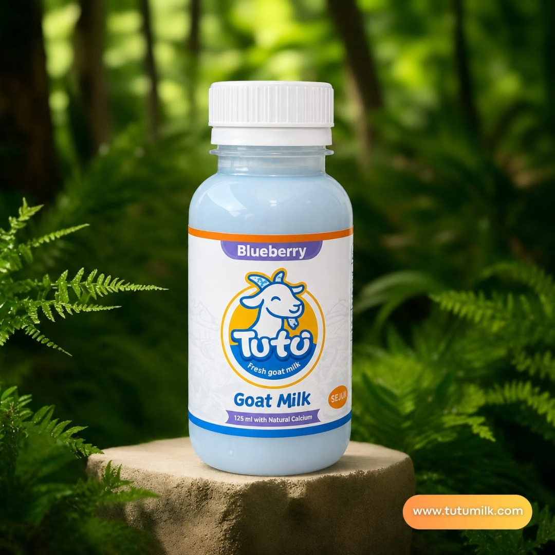 Tutu Susu Kambing Pasteurisasi Blueberry 125ml